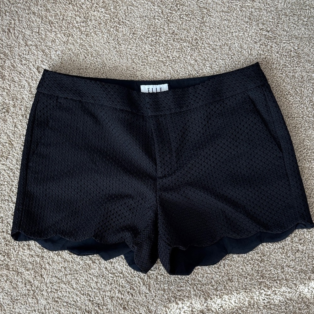 Elle Black High Waist Women's Shorts